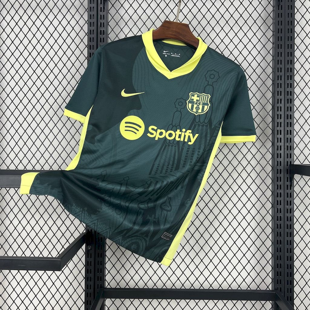 CAMISETA BARCELONA 2024/25 ENTRENAMIENTO VERDE OSCURO