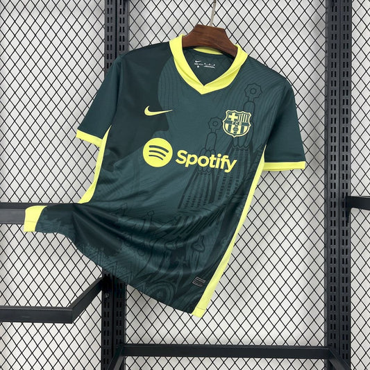 CAMISETA BARCELONA 2024/25 ENTRENAMIENTO VERDE OSCURO