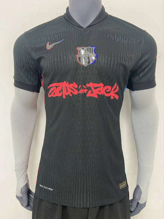 CAMISETA BARCELONA TRAVIS SCOTT 24/25 VERSION NEGRA