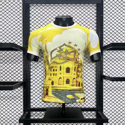 CAMISETA BRASIL EDICION ESPECIAL AMARILLA 2024 (VERSIÓN JUGADOR)