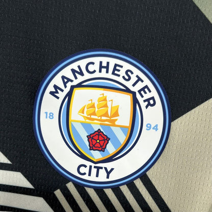 CAMISETA MANCHESTER CITY 2025/26 VERSION NEGRO Y AMARILLO
