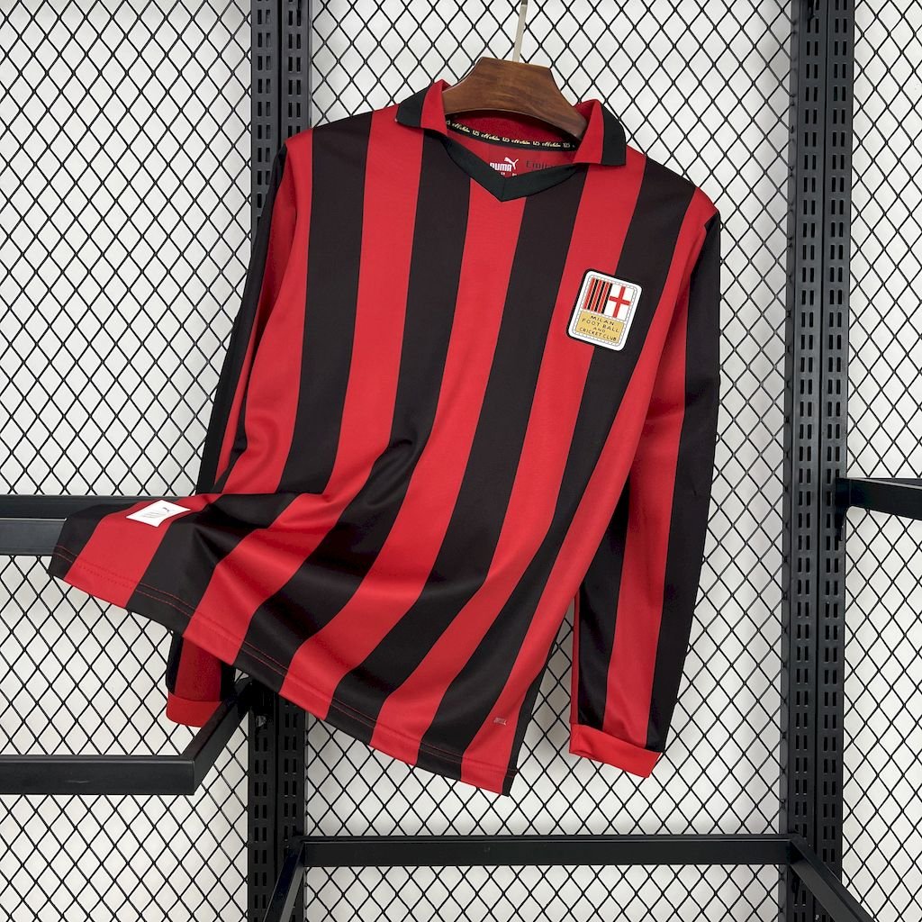 CAMISETA AC MILAN 2024/25 125th MANGA LARGA ROJA