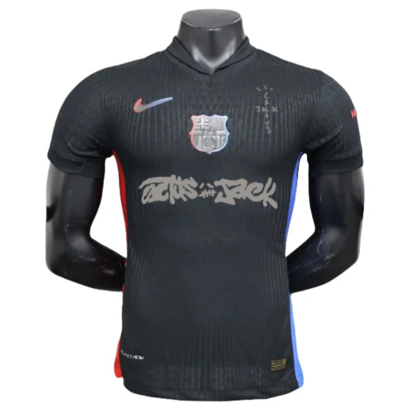 CAMISETA BARCELONA TRAVIS SCOTT 24/25 VERSION NEGRA